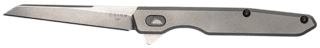 Southern Grind Quill Tanto folding pocket knife features a tanto style blade with a flipper and titanium handle